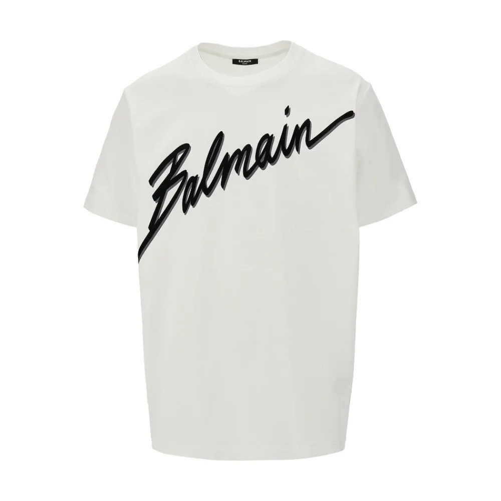 flocked_signature_tshirt_0.webp Clearance Flocked signature T-shirt T-Shirts And Polo Shirts