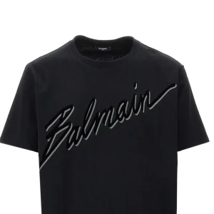 Outlet Flocked signature T-shirt T-Shirts And Polo Shirts