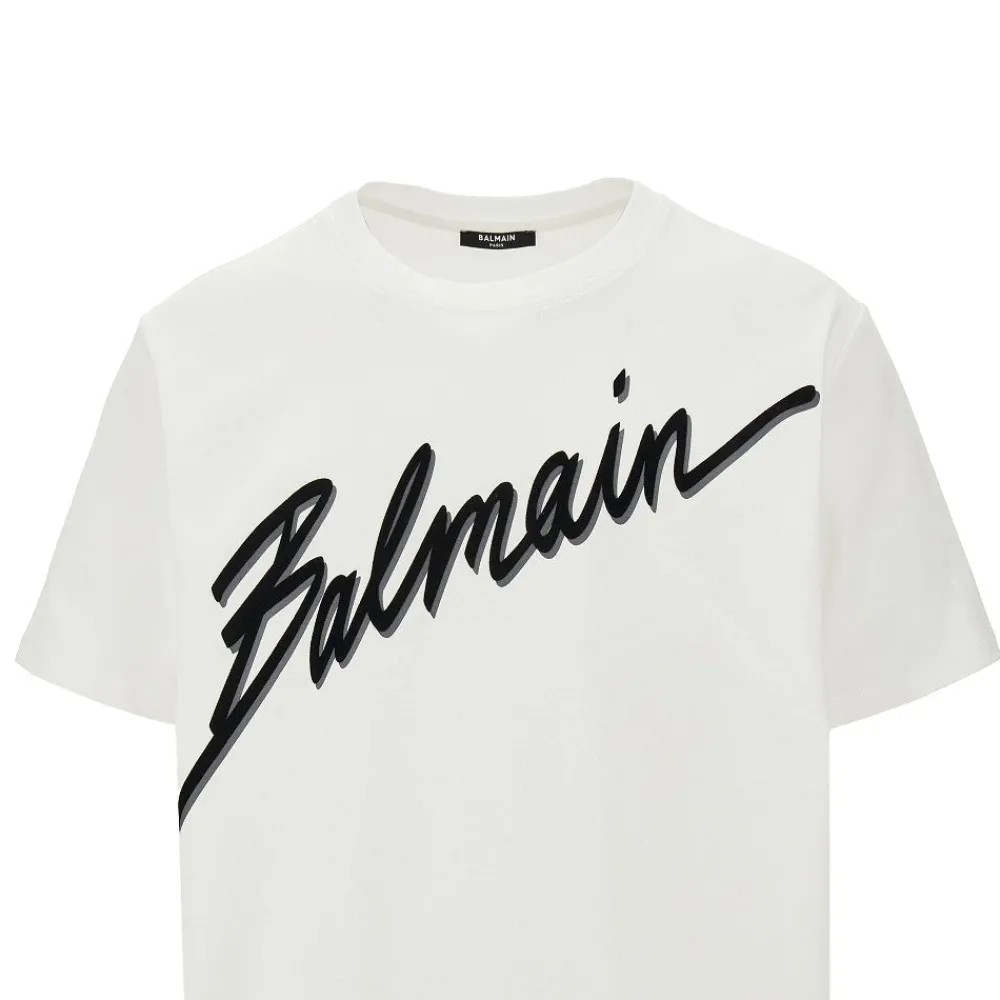 flocked_signature_tshirt_1.webp Clearance Flocked signature T-shirt T-Shirts And Polo Shirts