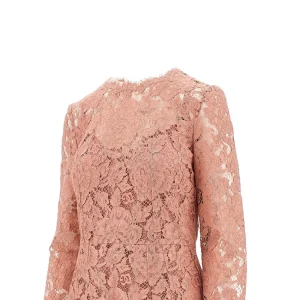 Clearance Floral cordonetto lace midi dress Dresses