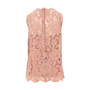 New Floral Cordonetto lace tank top Tops