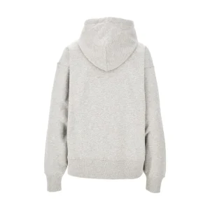 Outlet Floral embroidery mélange hoodie Sweatshirts