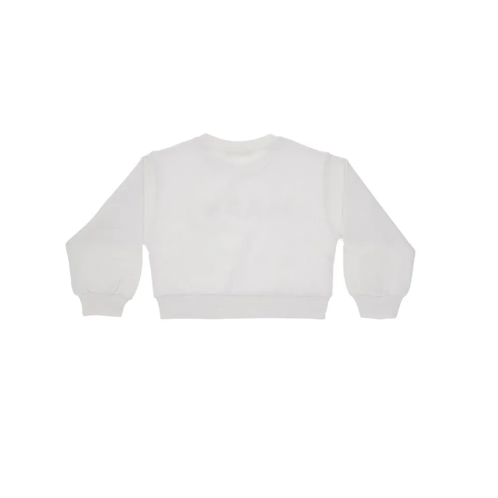 floral_logo_print_crewnec_1.webp Outlet Floral logo print crewneck sweatshirt Kids Clothing