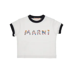 Discount Floral logo print T-shirt Kids Clothing