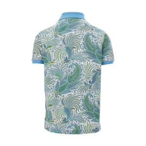 Clearance Floral Paisley print piquet polo shirt T-Shirts And Polo Shirts