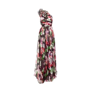 Hot Floral print georgette 'Jera' gown Dresses