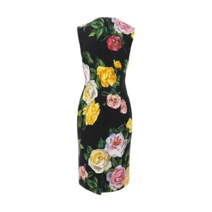 Clearance Floral print silk charmeuse dress Dresses