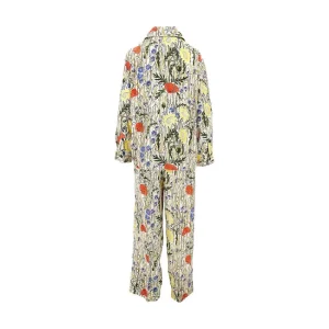 Hot Floral silk-blend pyjamas set Jumpsuits