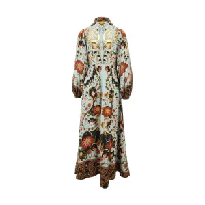 Clearance Floral twill maxi dress Dresses