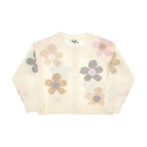 Hot Floral wool cardigan Kids Clothing