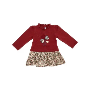 Sale Flower embroidery cotton-blend mini dress Kids Clothing