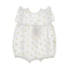 Outlet Flowers embroidery cotton rompers Kids Clothing