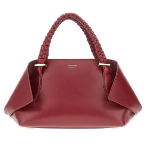 New Folded corners leather medium bag Top-Handle Bags | Crossbody Bags
