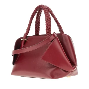 New Folded corners leather medium bag Top-Handle Bags | Crossbody Bags