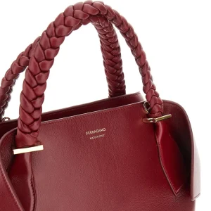 New Folded corners leather medium bag Top-Handle Bags | Crossbody Bags