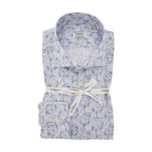 Clearance Foliage print linen shirt Shirts