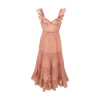 Clearance Frilled pleated midi dress Dresses