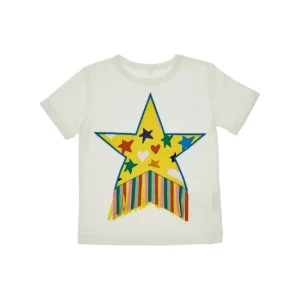 Clearance Fringed star patch T-shirt Kids/BOY Clothing