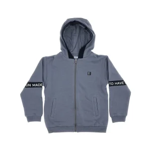 Fashion Full-zip hoodie with lettering prints Kids/BOY Clothing