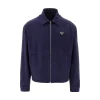 Hot Gabardine blouson with logo patch Jackets