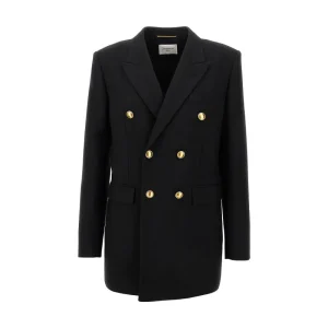 Outlet Gabardine double-breasted jacket Jackets
