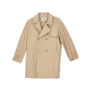 Online Gabardine double-breasted trench coat Kids/BOY Clothing | Clothing