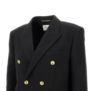 Outlet Gabardine double-breasted jacket Jackets