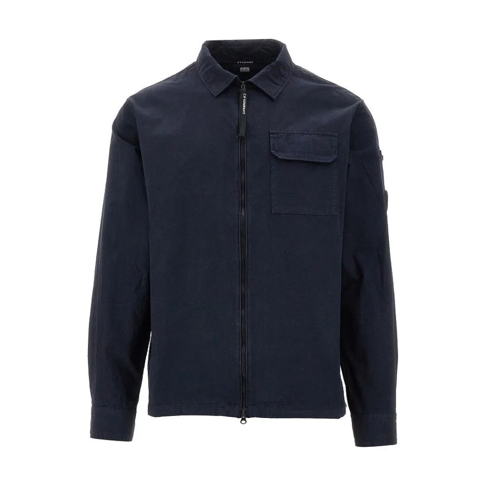 gabardine_fullzip_overshi_0.webp Discount Gabardine full-zip overshirt Shirts
