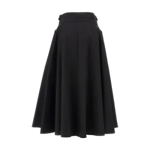 Fashion Gabardine midi skirt Skirts
