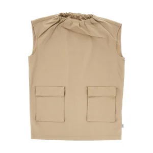 Outlet Gabardine mini dress with cargo pockets Kids Clothing