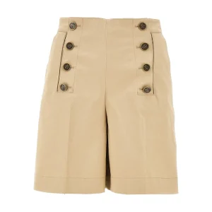 Sale Gabardine shorts with Pegaso buttons Pants And Shorts