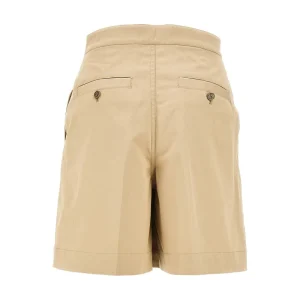 Sale Gabardine shorts with Pegaso buttons Pants And Shorts