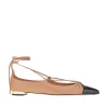 Clearance Gabi' nappa leather laced ballet flats Flat Shoes