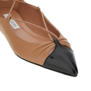 Clearance Gabi' nappa leather laced ballet flats Flat Shoes