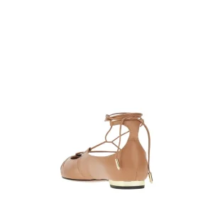 Clearance Gabi' nappa leather laced ballet flats Flat Shoes