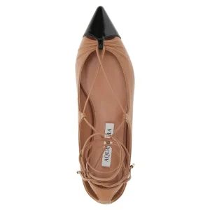 Clearance Gabi' nappa leather laced ballet flats Flat Shoes