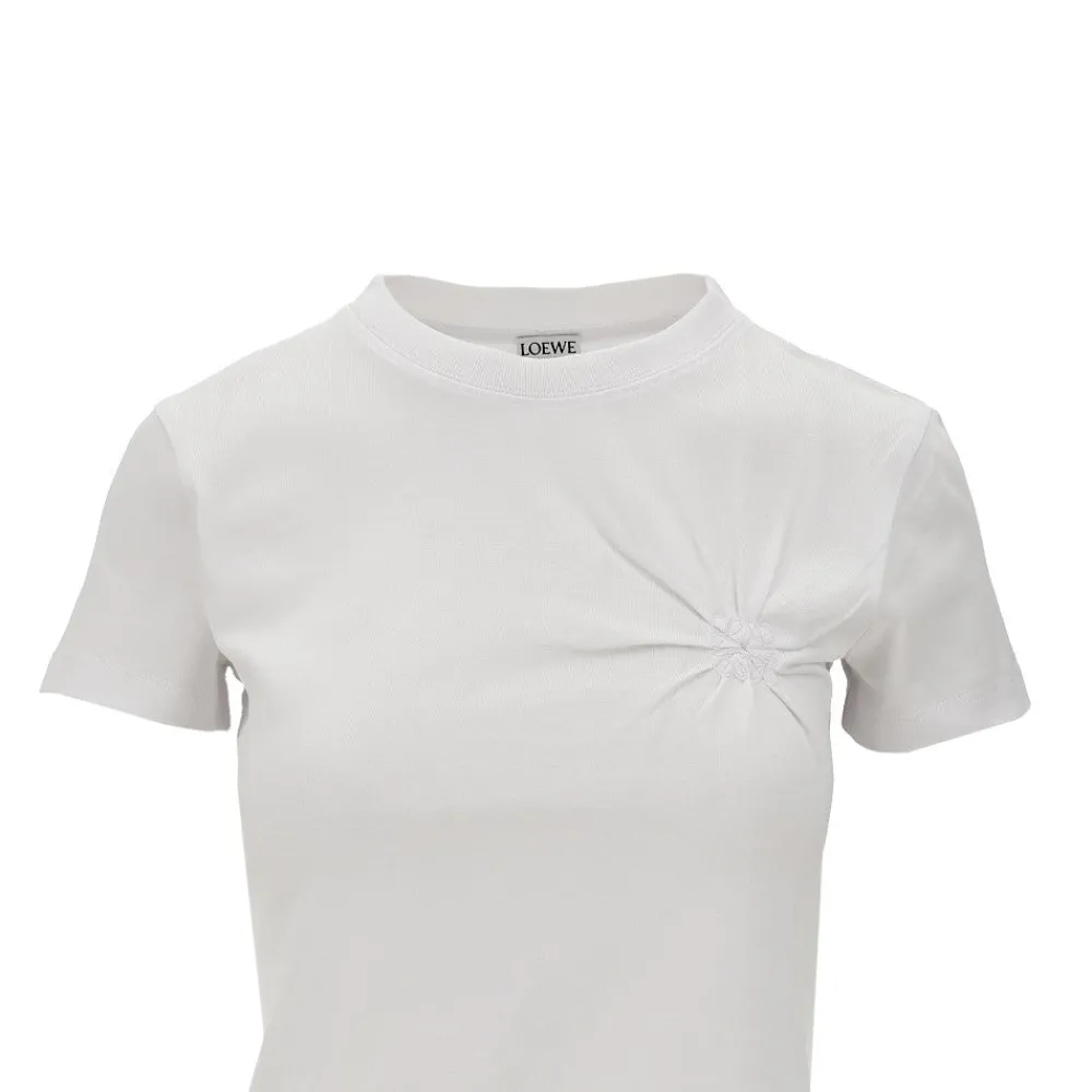 gathered_anagram_embroide_1.webp Hot Gathered Anagram embroidery T-shirt Tops