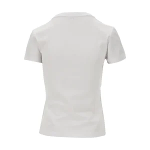 Hot Gathered Anagram embroidery T-shirt Tops