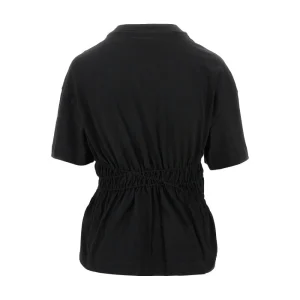 Hot Gathered cotton T-shirt Tops