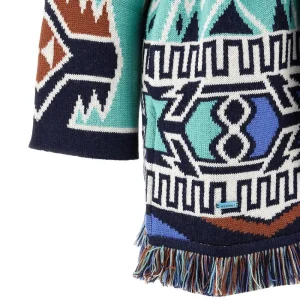 New Geometric Roots jacquard wool cardigan Knitwear
