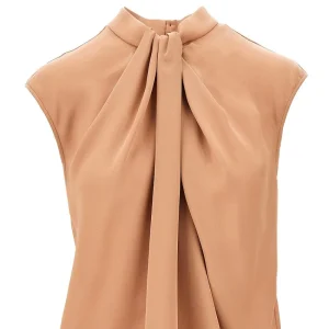 Discount Georgette blouse with knotted detail Tops