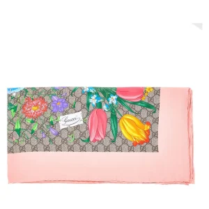 Discount GG Flora silk scarf Scarves