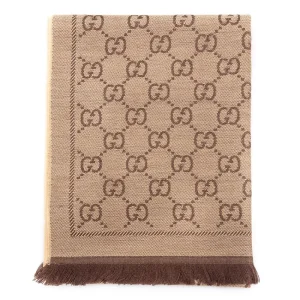 New GG jacquard wool scarf Scarves
