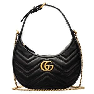 Sale GG Marmont mini half moon bag Shoulder Bags