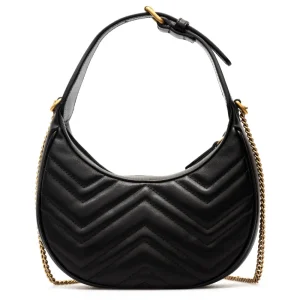 Sale GG Marmont mini half moon bag Shoulder Bags