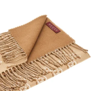 Outlet GG Shadow wool scarf Scarves