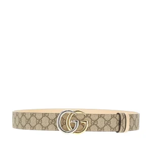 Fashion GG Supreme and leather reversible belt Belts