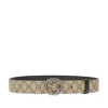 Discount GG Supreme and leather reversible belt Belts