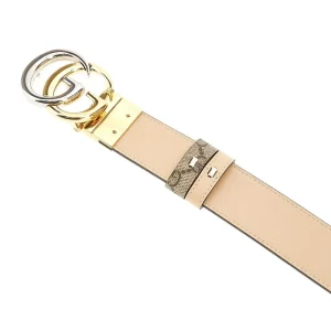 Fashion GG Supreme and leather reversible belt Belts
