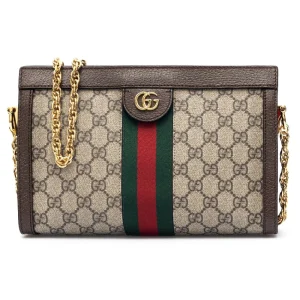 Fashion GG Supreme Ophidia bag with chain Shoulder Bags